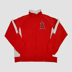 Los Angeles Angels Jacke Herren Large rot weiß MLB Baseball bestickt Reißverschluss - Bild 1 von 12