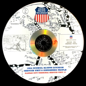 Union Pacific 1994 Council Bluffs Div SU- 7 páginas PDF de perfil condensado en DVD - Imagen 1 de 8