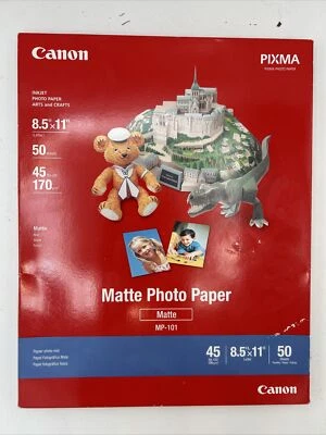 Матовая фотобумага Ink Jet Plus 8,5 x 11 50 листов для рукоделия 7981A004/2JJ003M - Изображение 1 из 3