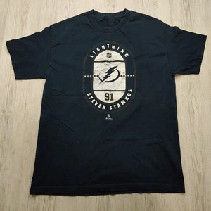 NHL Steven Stamkos Tampa Bay Lightning Hockey 91 Graphic T-Shirt Black Size L - Picture 1 of 6