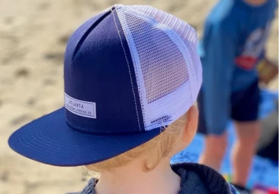 Blue and White Atlanta Snapback Hat for Toddlers 12M-3Y | 7th & Ocean - Image 1 of 4
