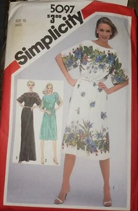 Simplicity 5097 Sewing Pattern Circa 1981 Misses SIZE 10 - Picture 1 of 1