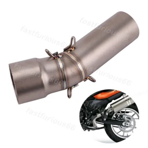 Exhaust Baffle Mid Link Pipe For BMW F800GS F650GS F700GS F800GT Steel Tips Tube - Picture 1 of 6