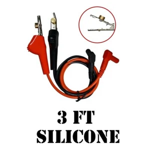 AST Labs Messleitungen [36"] SILIKON Krokodilklemme Nagelbett (#998-022-36) - Bild 1 von 7