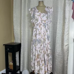 Maxi abito senza maniche rosa Jessica Simpson, nuovo con etichette, taglia XL - Foto 1 di 5