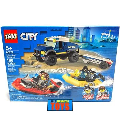 LEGO City POLICE BOAT TRANSPORT Duke Detain Clara the criminal 166pzs 60272 - Image 1 of 4