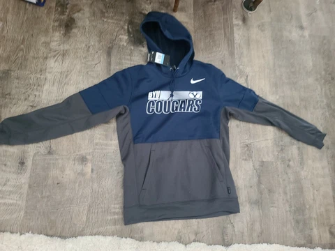 Nike nwt Brigham young byu cougars sideline therma Hoodie pullover Sweatshirt M Cover