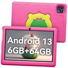 Tablet For Kids Android 13 Kids Tablet With 6gb(2gb+4gb) Ram, 64 Gb Rom, Dual 