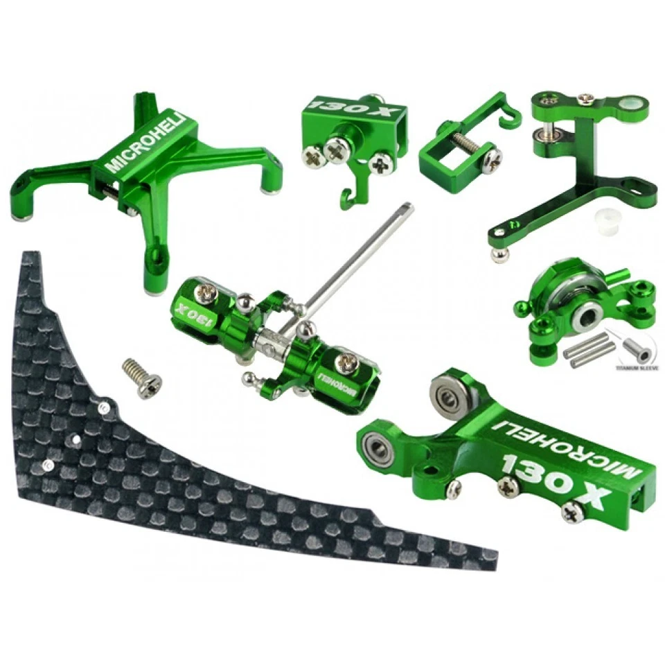 Microheli CNC Blade 130 X Tail Performance Package (VERDE) - BLADE 130X Foto 1 de 1