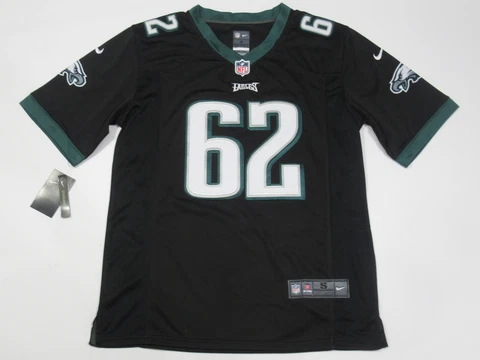 NWT Jason Kelce #62 Philadelphia Eagles Men's Game On-Field Jersey Black Cover