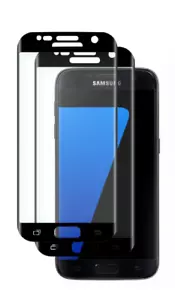 2Pack Full Cover Tempered Glass Screen Protector For Samsung Galaxy S7 / S7 Edge - Picture 1 of 4
