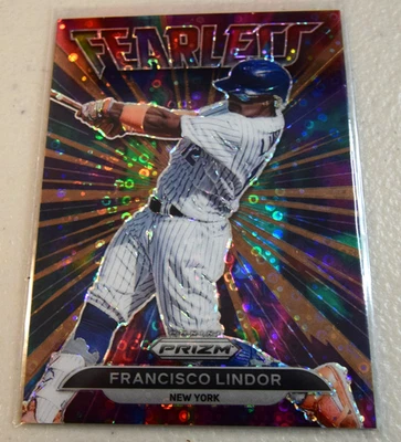 2022 Panini Prizm Francisco Lindor Fearless SSP /40 - Image 1 of 2