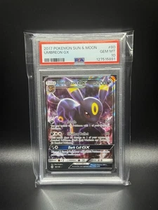 Umbreon GX PSA 10 Ultra Raro Arte Completo Pokemon Sol y Luna Base Set 80/149 - Imagen 1 de 2