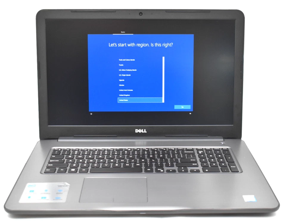 Laptop Dell INSPIRON 17 5767 17.3" i5-7200U 2.5GHz 16GB RAM 512GB SSD Win 10 Pro Foto 1 de 4