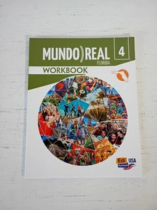 Mundo ) Real 4 - Florida Workbook - Free shipping - Picture 1 of 13