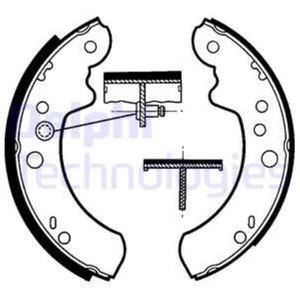 DELPHI Bremsbackensatz Bremsbacken hinten für Ford Transit Bus E_ _ Mazda 323 C - Bild 1 von 2