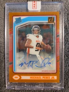 2024 Clearly Donruss Michael Penix Jr Orange Auto /199- Panini Sealed-Falcons - Picture 1 of 3