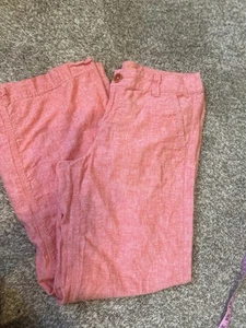 Pilcro and the Letterpress Leinenmischung Hose koralle Anthropologie weites Bein 12 L - Bild 1 von 12