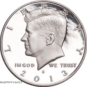 Moneta mezzo dollaro Kennedy 2013 S argento proof direttamente da set proof senza riserva! - Foto 1 di 1