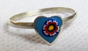 Vintage Southwest 925 Sterling Silber Blume und Herz Ring Größe 7,25 - Bild 1 von 12