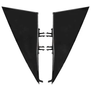 Pair Side Mirror Fender Corner Trim Molding Triangle For Tesla Model 3 2017-2023 - Picture 1 of 8