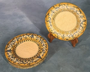 Seltener Vietri Francesca Keramik Orange Blau Salatteller 8,5" Italien - Bild 1 von 13
