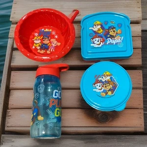 Kinder 4-teiliges Lunchset Marke Paw Patrol Zak (Sandwich Snack, Trinkflasche & Schüssel - Bild 1 von 12