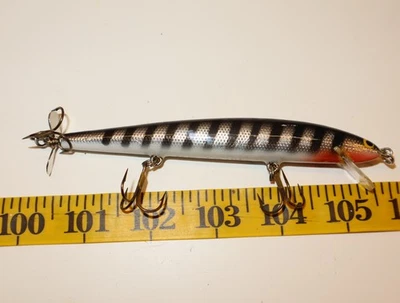 Señuelo de pesca vintage Bagley Bang-O-Lure #5 cola giratoria Foto 1 de 3