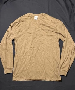 Armed Forces Brown T-Shirt Size Large Long-Sleeve Soffe Military - Picture 1 of 4