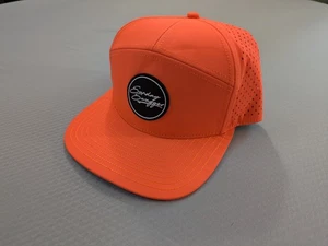 Sunday Swagger Mütze orange Netzrücken flacher Schirm Druckknopflasche - Bild 1 von 4