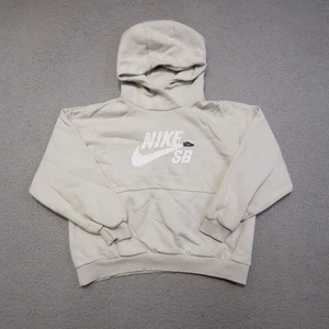 Nike SB Sudadera con Capucha Para Hombres Grande Beige FD3154-072 Monopatín Pullover Swoosh Logo - Imagen 1 de 16