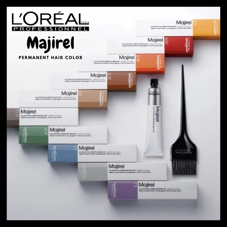 Loreal Professional Majirel Permanent Hair Color 50g | All Shades Available I - image 1 of 4