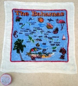 Menge 12 Bahamas Karte Magic komprimiertes Gesicht Handtuch 12x12" Souvenir Baumwolle - Bild 1 von 3