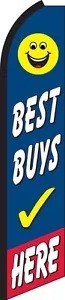Best Buys Here Swooper Bandera Pluma Super Bow Banner - Imagen 1 de 1