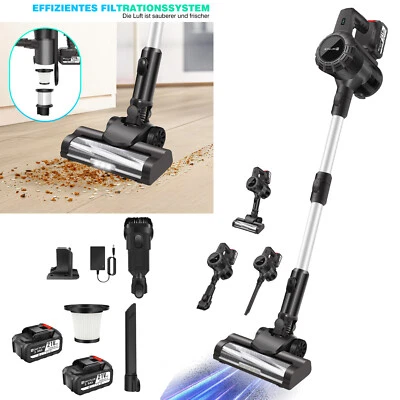 6000W 30KPA Akku Staubsauger beutellos kabellos Bodensauger Handstaubsauger 6in1 - Bild 1 von 4