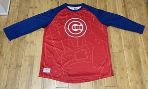 Sportscrate • Chicago Cubs • Men's Large Pullover 3/4 Sleeve | Red & Blue | - Picture 1 of 9