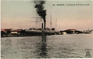 CPA Carte Postale Viêt-Nam Saïgon Le Courrier de France sur rade VM95136ok - Picture 1 of 2