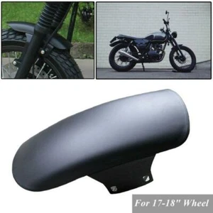 Cafe Racer Motorcycle Front Fender Splash Mud Dust Guard Mudguard 17''-18" Wheel - Foto 1 di 11