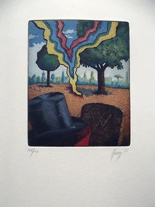 MAURILIO MINUZZI - Farbradierung - HANDSIGNIERT,NUMMERIERT - Bild 1 von 1