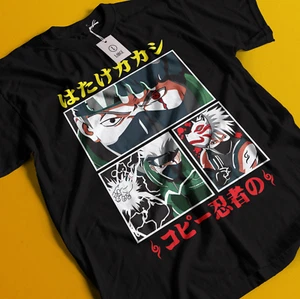 Kakashi T-Shirt Naruto Tshirt Jiraya Shirt Madara Orochimaru Itachi Uchiha Gaara - Picture 1 of 6