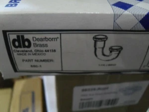 Dearborn Brass 650-1 1-1/4" 20GA J-Bend Chrome - Picture 1 of 1