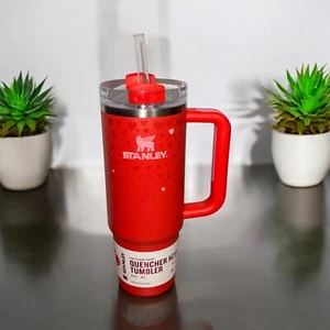 Stanley Target Exclusive Valentine’s Day 2025 Ruby Hearts 30oz Tumbler New,  Red - Picture 1 of 8