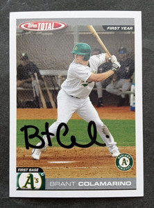 2004 Topps (Total) SIGNED: Brant Colamarino, A's #791