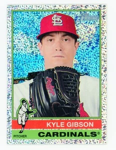 2025 Topps Heritage - Kyle Gibson #141 Chrome Silver Sparkle Refractor - Picture 1 of 2