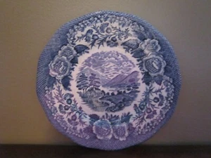 VINTAGE LOCHS OF SCOTLAND 6" BREAD PLATE LOCH DUICH PATTERN ROYAL WARWICK - Picture 1 of 6