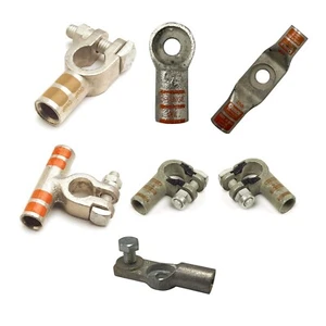 Tinned Copper Battery Terminal Connector Crimp Solder Lot - 6 to 4/0 Gauge - USA - Picture 1 of 35