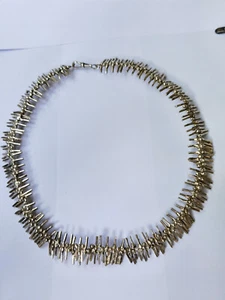 Late Victorian Sparkling Paste Sterling Silver Swag Necklace - Picture 1 of 12