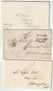 1808/9 2 GLASGOW PAID & 1 OBLIGED BY MR MORGAN ALL TO REV JOSEPH WEBB BIRMINGHAM - Picture 1 of 2