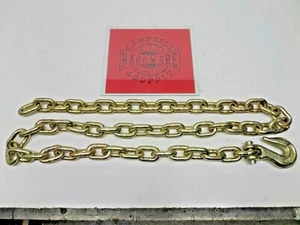 Cadena de tracción de máquina con marco de carrocería automática de 3/8" x 5' grado 70 con gancho de agarre de 3/8" - Imagen 1 de 6