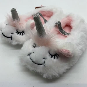 Cat & Jack infant/Toddler white unicorn slippers size 12-24 Months-NWT - Picture 1 of 4